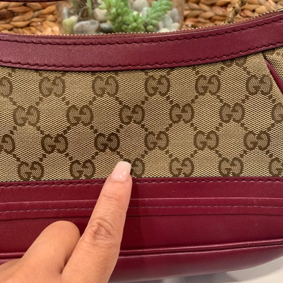 Set Gucci shoulder bag with small wallet - Picture 8 of 13